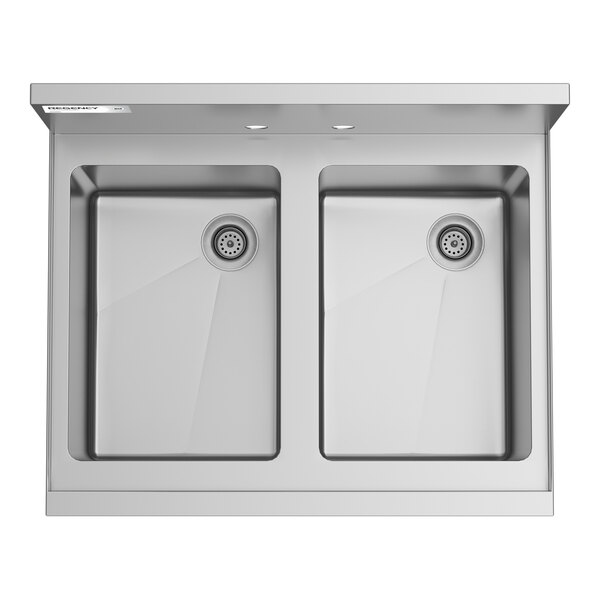Regency Spec Line 24" x 19" Two Bowl Underbar Sink
