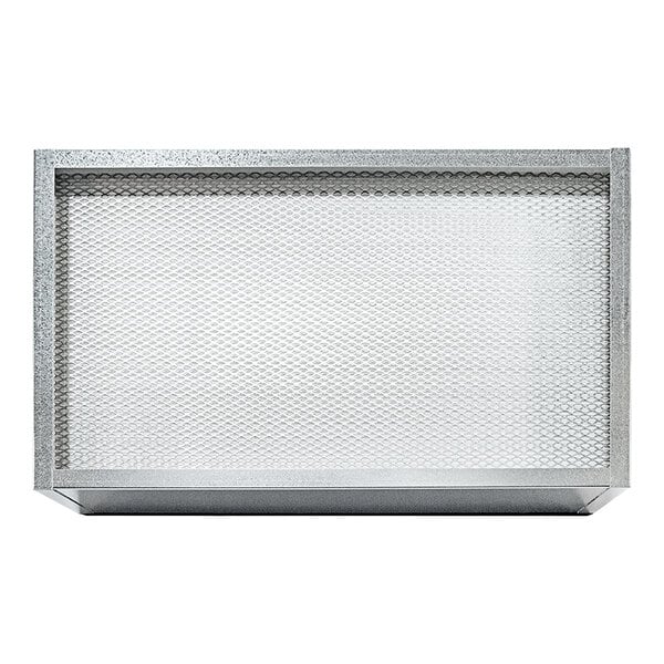 A Kwikool HEPA filter with a metal mesh screen.