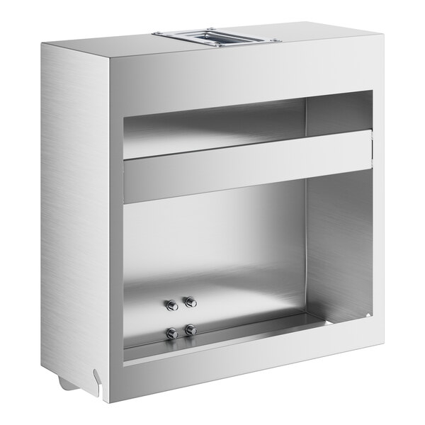 A stainless steel cover for a single tier speed rail.