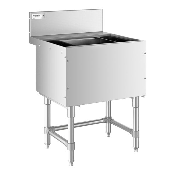 Regency Spec Line 24" x 24" Underbar Ice Bin - 77 lb.