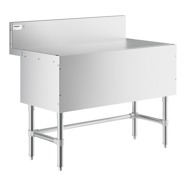Regency Spec Line 42" x 24" Stainless Steel Underbar Drainboard