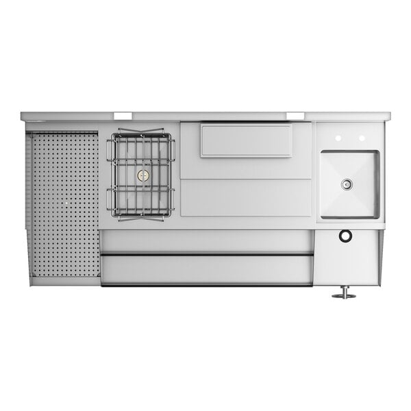 Regency Spec Line 60" Stainless Steel Combination Cocktail Station with Drainboard