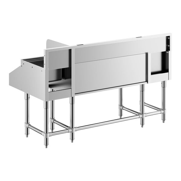 Regency Spec Line 60" Stainless Steel Combination Cocktail Station with Drainboard