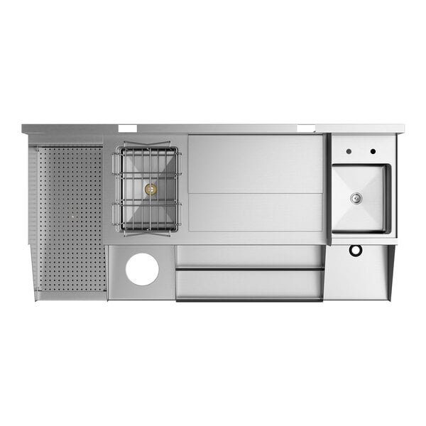 Regency Spec Line 60" Stainless Steel Combination Cocktail Station with Drainboard