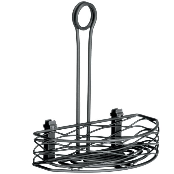 Tablecraft Black Powder-Coated Metal Paper Towel Holder