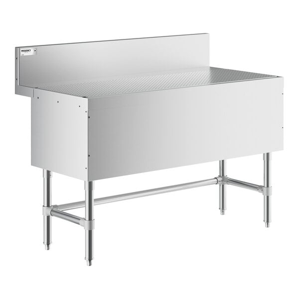 Regency Spec Line 48" x 24" Stainless Steel Underbar Drainboard