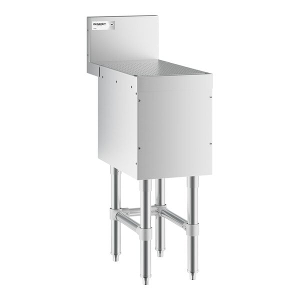 Regency Spec Line 12" x 24" Stainless Steel Underbar Drainboard
