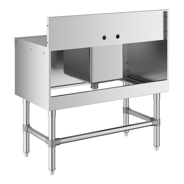 Regency Spec Line 36" x 19" One Bowl Underbar Sink with Two 12" Drainboards