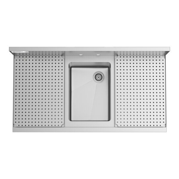 Regency Spec Line 36" x 19" One Bowl Underbar Sink with Two 12" Drainboards