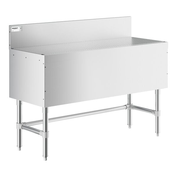Regency Spec Line 48" x 19" Stainless Steel Underbar Drainboard