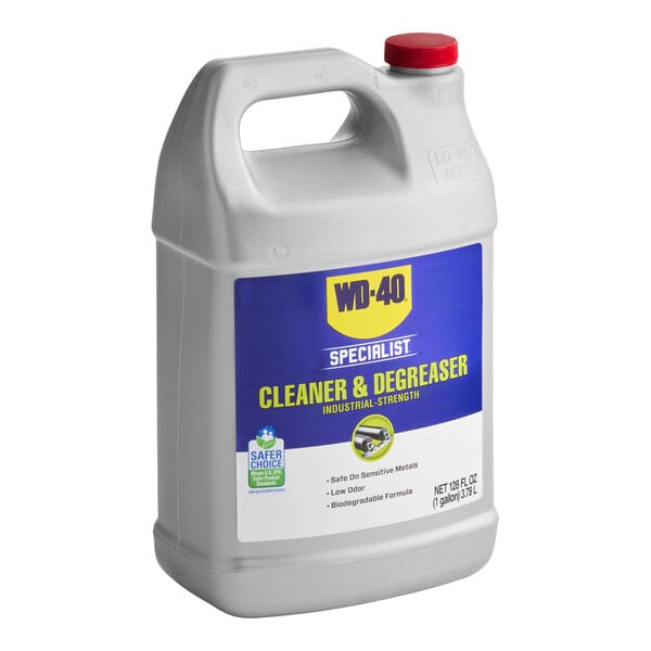WD-40 300363 Specialist 1 Gallon Industrial-Strength Cleaner and Degreaser - 4/Case