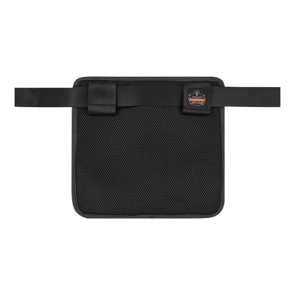An Ergodyne Arsenal server apron pouch with black straps.