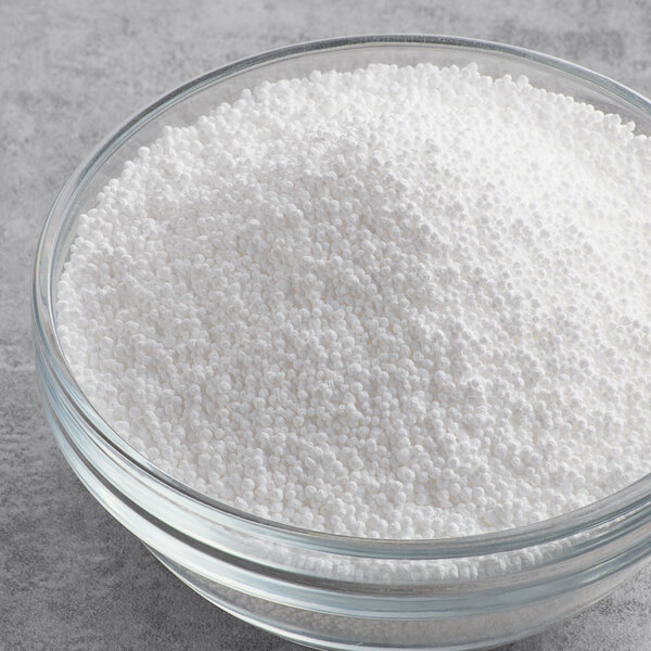 A bowl of Regal Sodium Benzoate white powder.