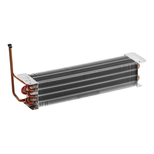 A copper MainStreet Equipment evaporator coil.