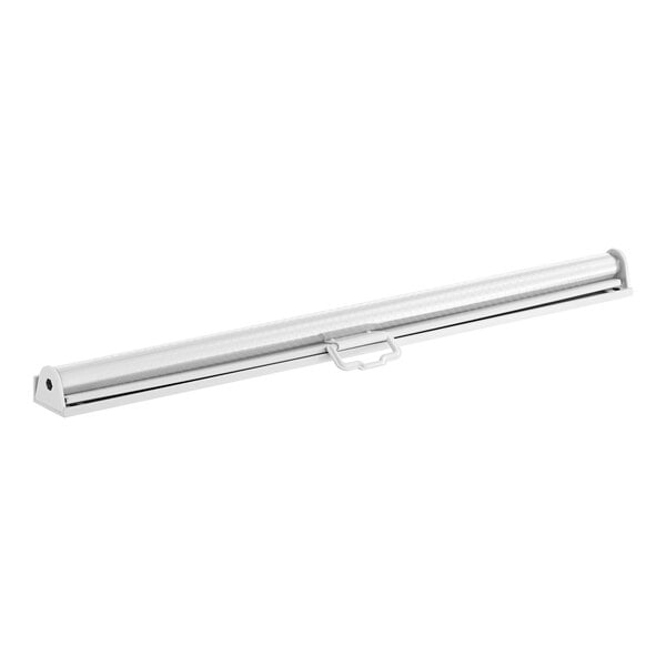 An Avantco Refrigeration night curtain with a handle on a white background.