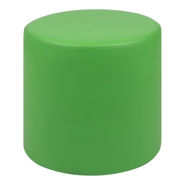 A green round Flash Furniture Nicholas ottoman.