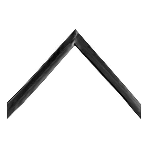 A black triangle shaped door gasket for an Avantco UBB-36G-HC refrigerator.