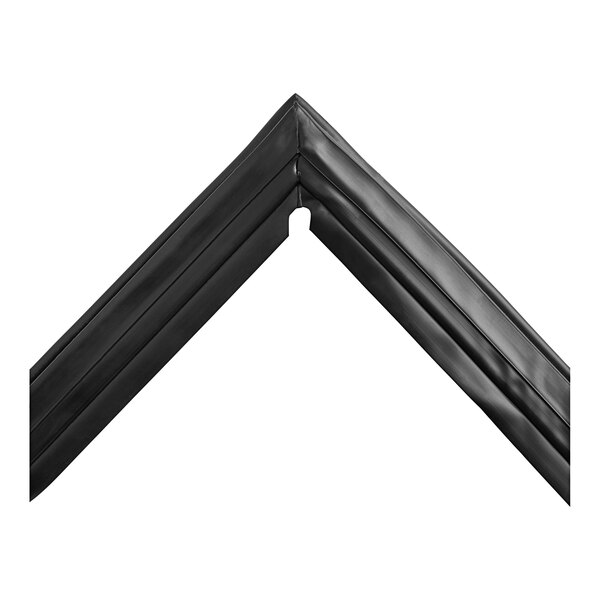 A black square corner of a MainStreet Equipment refrigeration gasket.