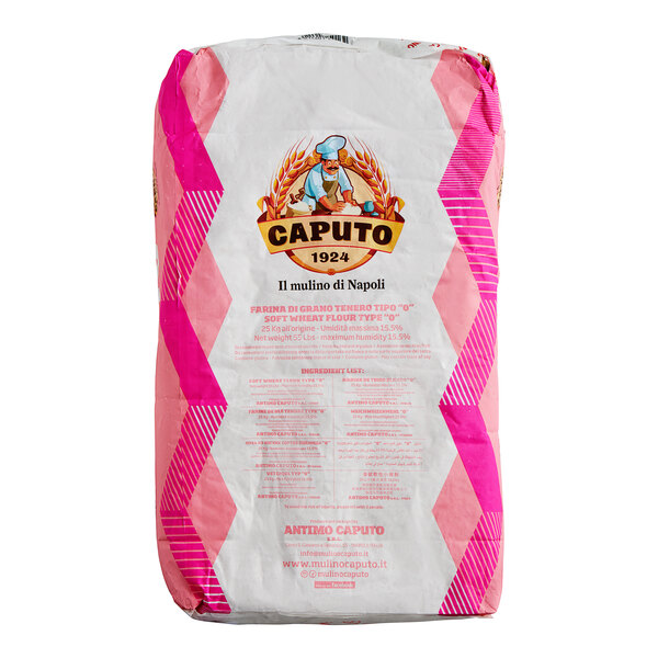 A bag of Caputo 0 Frolla pastry flour with a logo on a white background.
