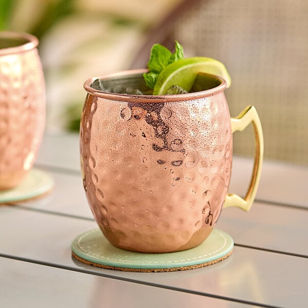 Franmara 20 oz. Hammered Copper Moscow Mule Mug