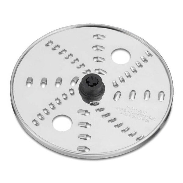 A Waring reversible grating and shredding disc with holes.