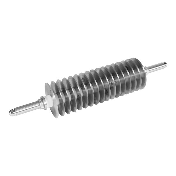 A close-up of a Savage Bros adjustable roller cutter screw.
