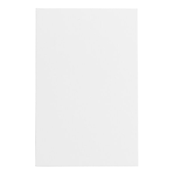 A white rectangular layer board for a candy box with a white background.