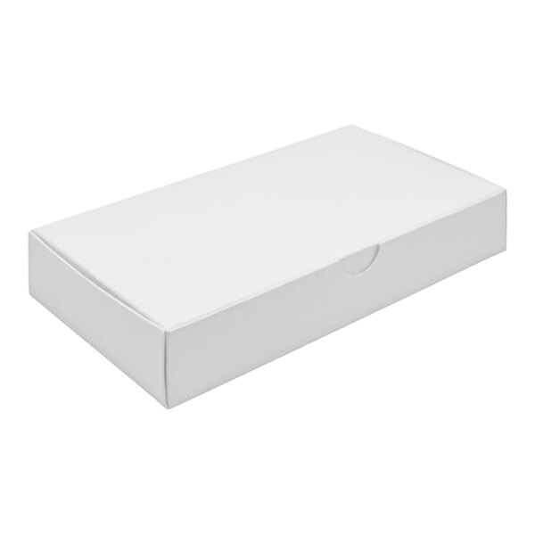 A white USPS candy box with a lid.