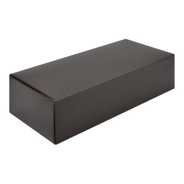 A black rectangular box on a white background.