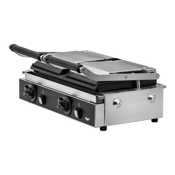 Vollrath PSG4-DG208240 Double Cast Iron Panini Grill with Vollrath PSG4-DG208240 Double Cast Iron Panini Grill with