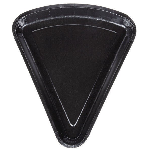 A black triangle shaped tray.