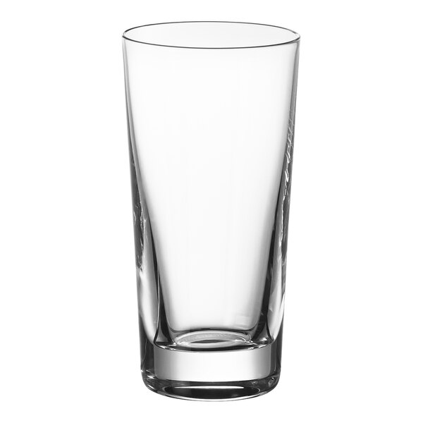 A clear Villeroy & Boch shot glass with a smooth rim.