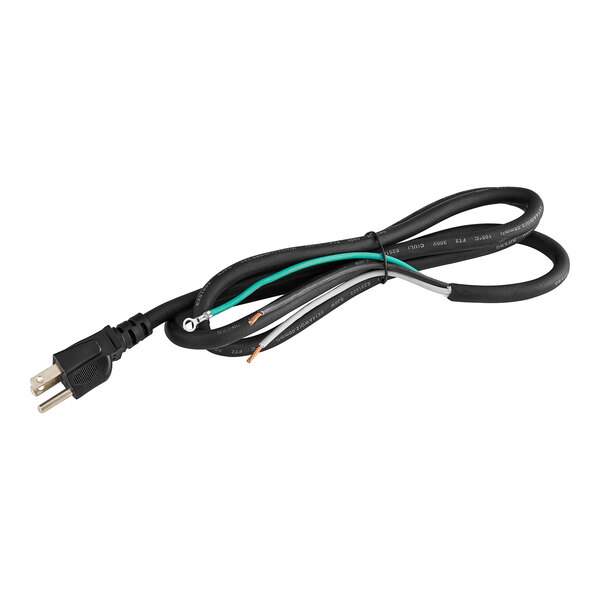 An Estella black power cord with a black cable plug.