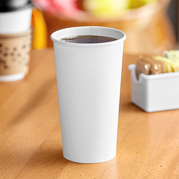 12 oz Disposable Foam Cups (100 Pack), White Foam Cup Insulates Hot & Cold Beverages, Made in The USA, To-Go Cups - for Coffee, Tea, Hot Cocoa, Soup