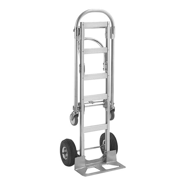 A silver Wesco Senior Aluminum hand truck with black wheels.