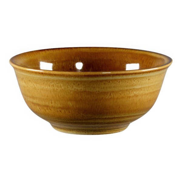 A brown RAK Porcelain bowl with a white background.