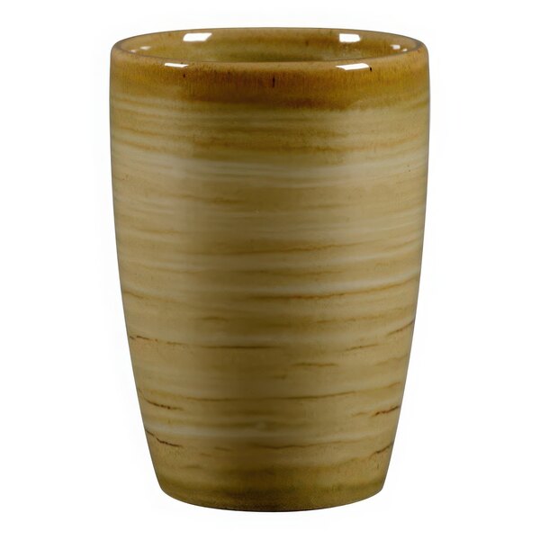 A brown RAK Porcelain mug.