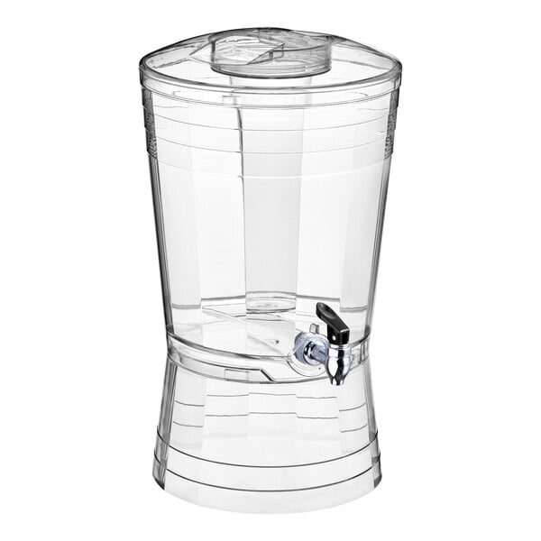Choice 3-Gallon Acrylic Mosaic Beverage Dispenser with Ice Chamber