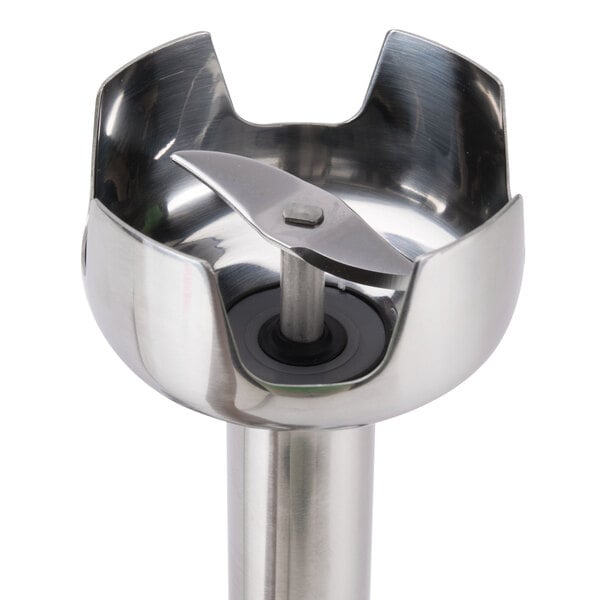 The Waring Quik Stik immersion blender with a metal blade.