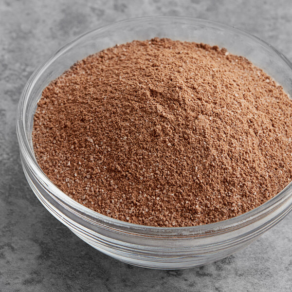 A bowl of Foothill Farms Chocolate Mousse Mix powder.
