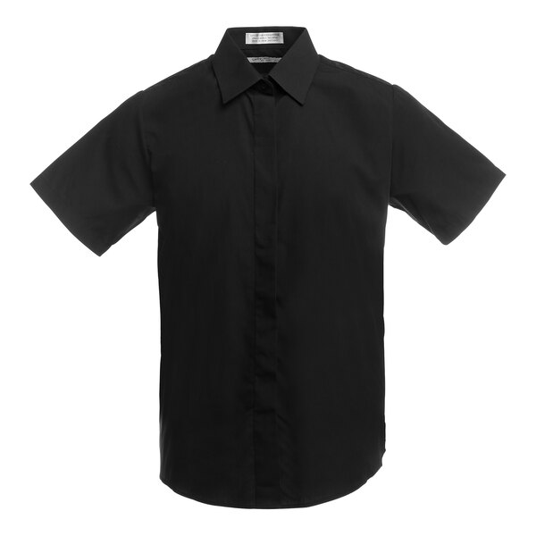 A Henry Segal black short sleeve cafe shirt.