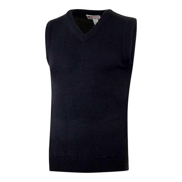 A black Henry Segal men's customizable sweater vest.