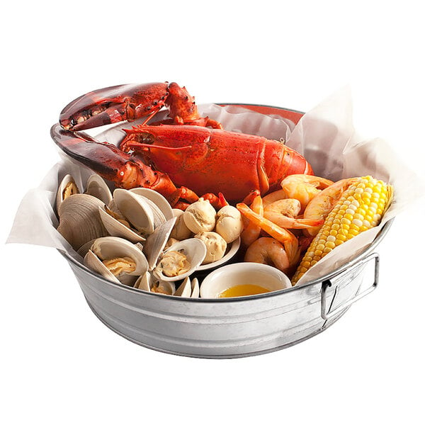 Round Metal Display / Drink Bucket: WebstaurantStore