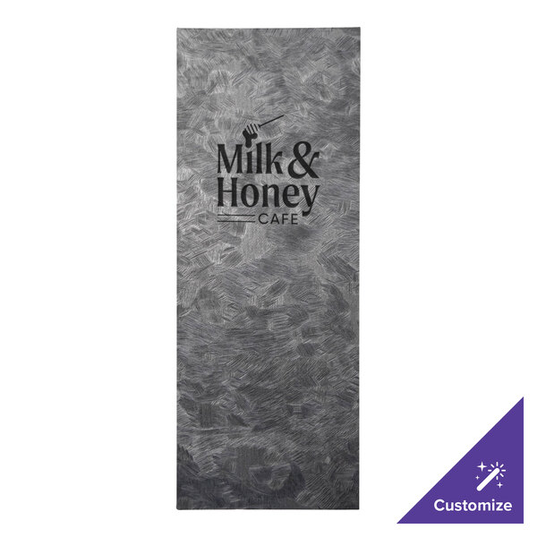 A H. Risch, Inc. steel menu cover with a customizable front.