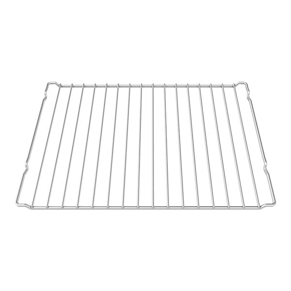 A Unox stainless steel flat grid rack.