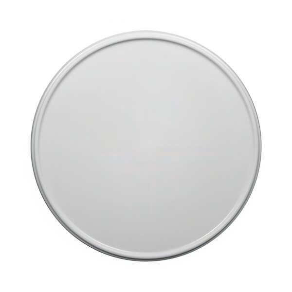 An Elite Global Solutions cream melamine plate with a white background.