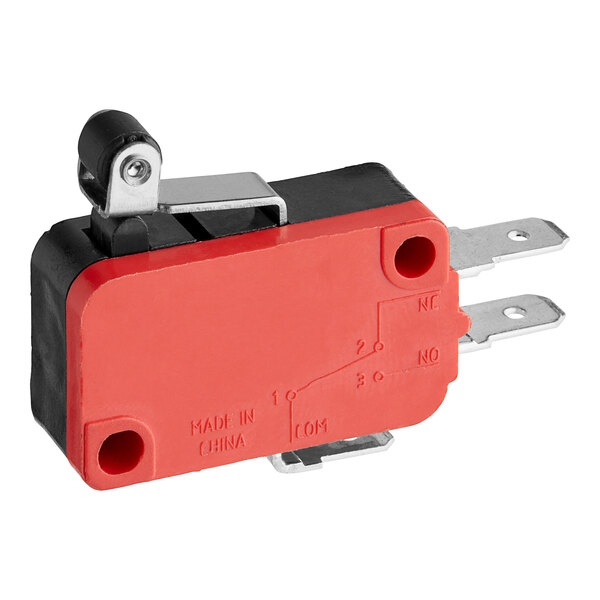 A red and black Lavex miniature switch.