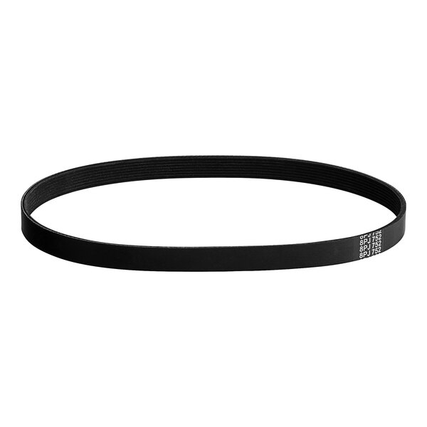 A black Lavex belt with white text.