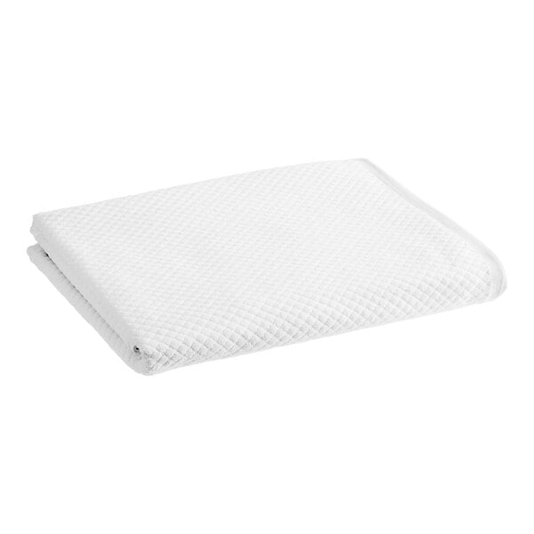 A white towel on a white background.