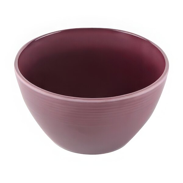An Elite Global Solutions purple melamine bowl with a reactive glaze finish.